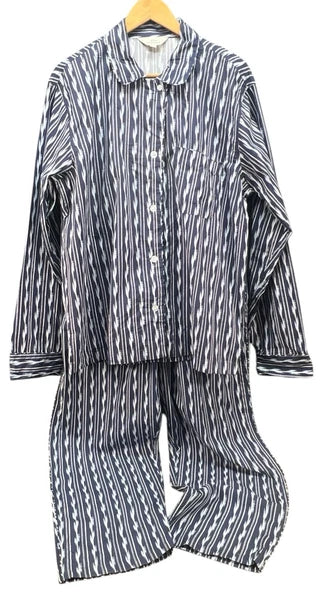 John Robshaw Pajama Set Set Men’s L Large Quality Southwest Blue Striped