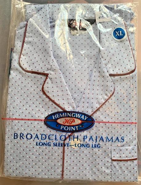 Men's NEW Hemingway Point 2-Piece Broadcloth Pajama Set - XL (46-48)
