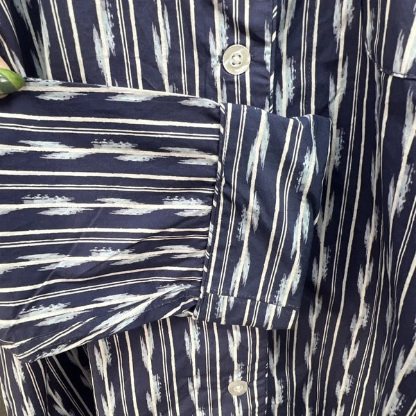 John Robshaw Pajama Set Set Men’s L Large Quality Southwest Blue Striped