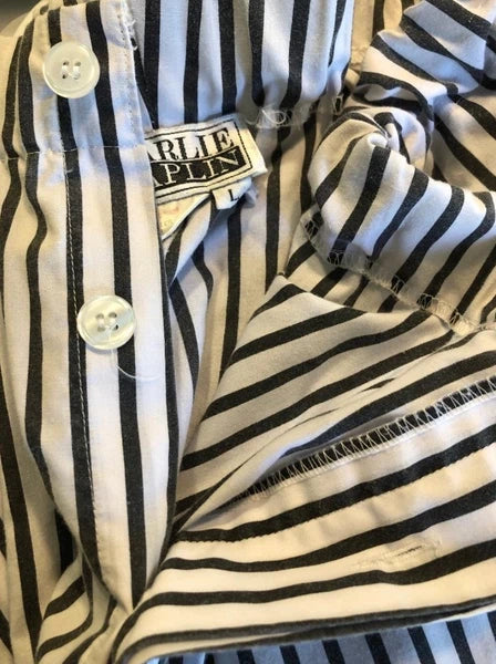 Charlie Chaplin 2-Piece Mens Pajama Set Size Large