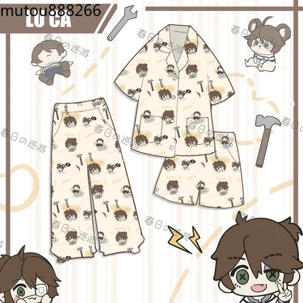 Identity Ⅴ Naib Subedar Anime T-shirt Shorts Pajamas Household Clothes Suit