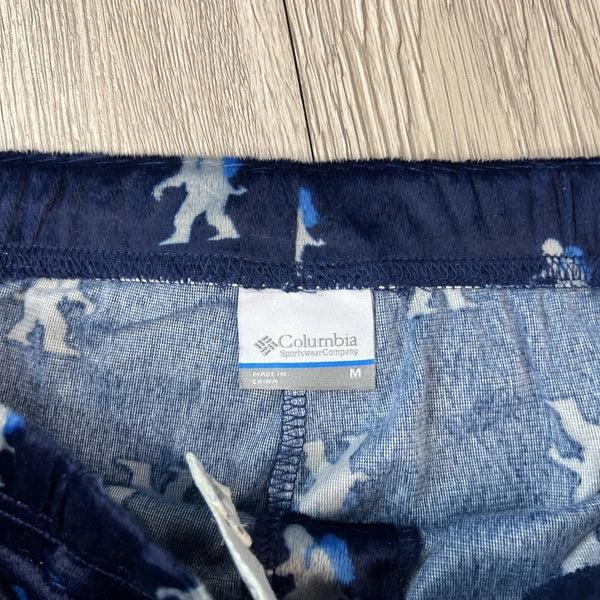 Columbia Mens Blue Pajama Set - Pants & Shirt - NWT Size Medium Papa Bear