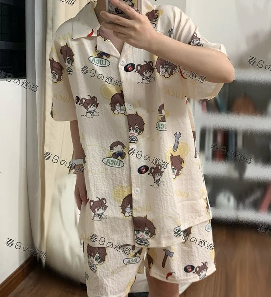Identity Ⅴ Naib Subedar Anime T-shirt Shorts Pajamas Household Clothes Suit