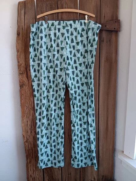 Lauren Conrad Mens Pajama Set Pine Trees 2 Pc Knit Sleepwear 2XLT Top Pants