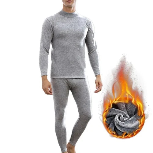 Men Coral Fleece Pajamas Plaid Jacquard Cardigan 2PCS Leisure Flannel Nightwear