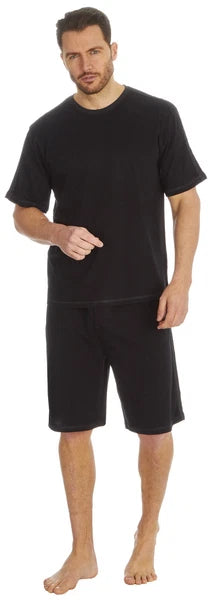 Cargo Bay Mens Short Sleeve Lounge Set with Contrast Stripe