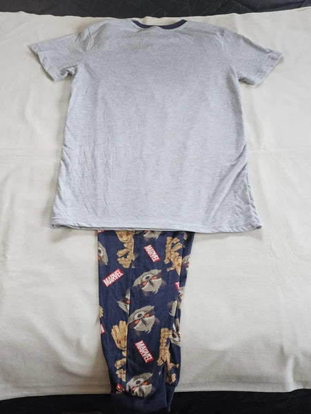Marvel Mens Guardians Of The Galaxy Printed 2 Piece Pyjama Set Size S New