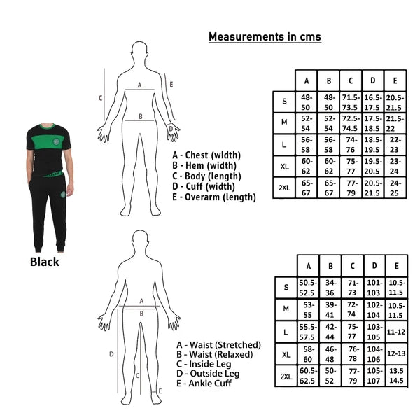 Celtic FC Mens Pyjamas Long Premium Set OFFICIAL Football Gift