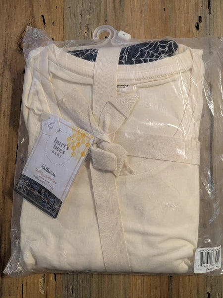 Burt’s Bees Men’s Halloween Spiderweb Pajama Set Size S