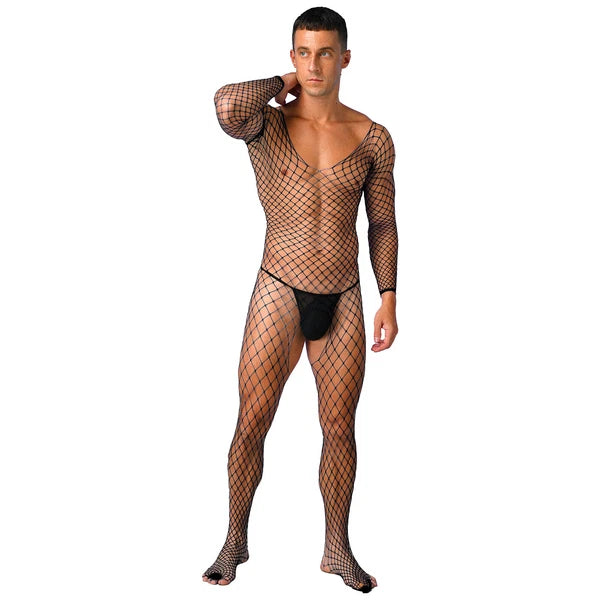 Mens Nightwear Satin Silk Pajama Set  long Sleeve and hat Sleepwear Nightgown