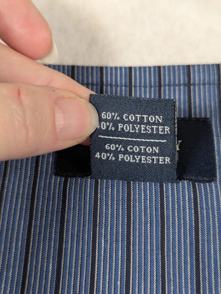 Harbor Bay - Men's - Blue Black Stripe Pajama Set - Size: 1xlt