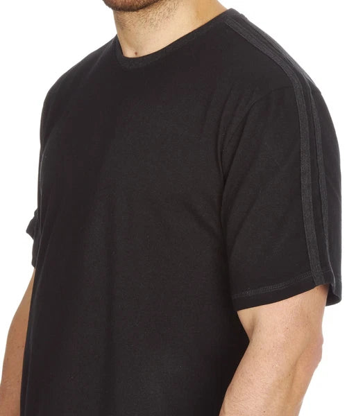Cargo Bay Mens Short Sleeve Lounge Set with Contrast Stripe