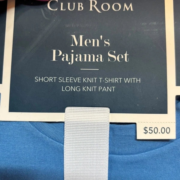 Club Room NWT Mens Best Dad Ever Graphic Knit Pajama Gift Set Large