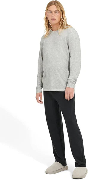 UGG Men's Waylen Sleepwear Set, Grey Heather / Black, Medium